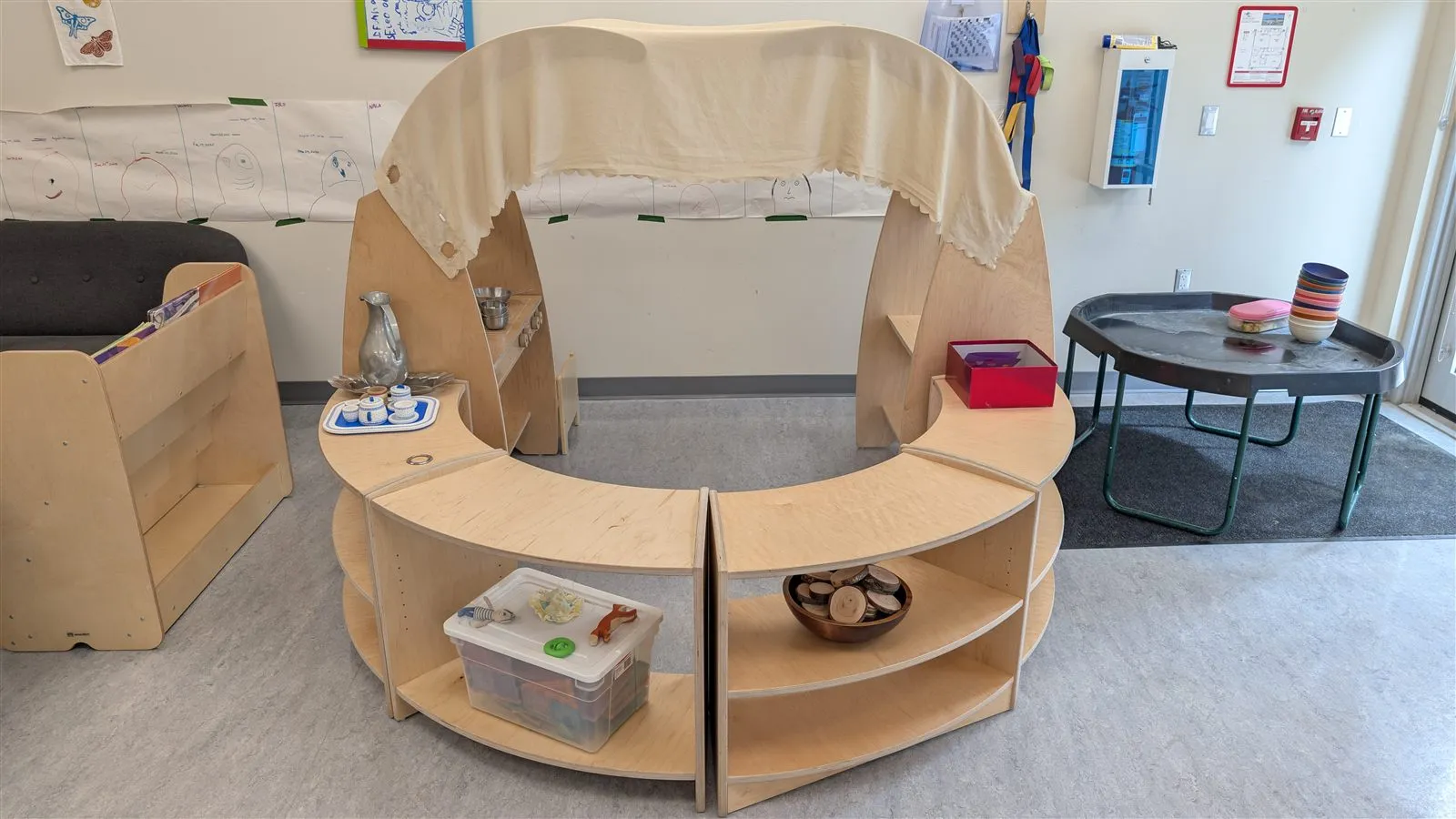 The creative play area in the Chrysalis Room